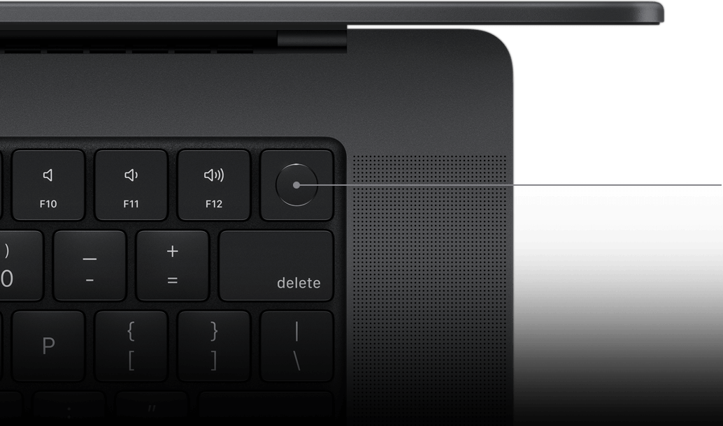 Նշանը ցույց է տալիս Touch ID ստեղնը Magic Keyboard ստեղնաշարի վրա: